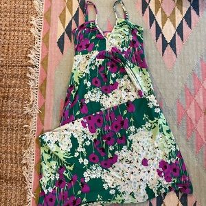 Free People Printed Maxi Dress, M